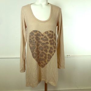 Go Couture Long Sleeve Handkerchief Tunic Sweater